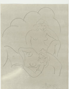 Study for “The Nymphs” (refused etching)