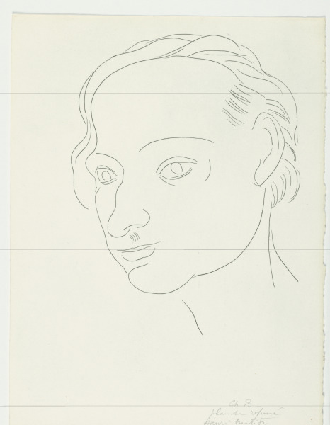 STUDY FOR "THE TOMB OF CHARLES BAUDELAIRE" (REFUSED ETCHING)