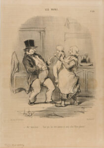 Ah! monsieur…. faut pas lui rire comme ça, vous allez l’faire pleurer! …..