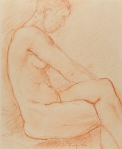 Seated Nude in Profile