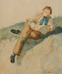Young Man Reading