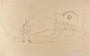 Phaeton Watching the Horses. Preliminary drawing for Joseph Gavorse, ‘The Story of Phaeton, Son of Apollo’