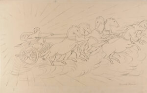 Phaeton Driving the Sun Chariot. Preliminary drawing for Joseph Gavorse, ‘The Story of Phaeton, Son of Apollo’