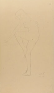 Nude with Bended Knee