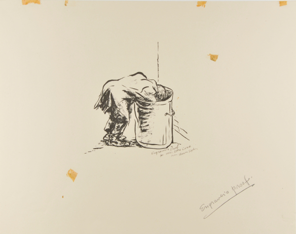 Searching. Engraver’s proof for dust jacket of artist’s book. Dedicated to Etta Cone - Image 2