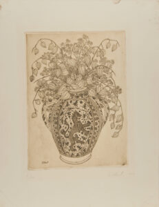 Cloisonne Vase of Japanese Lanterns