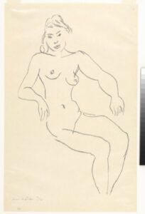 Seated Nude, Dark Hair