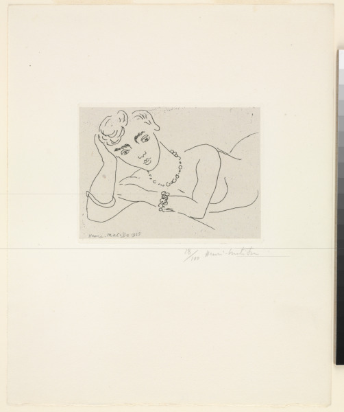 GIRL RESTING ON RIGHT ELBOW