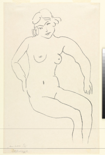 SEATED NUDE, LIGHT HAIR