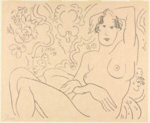 Seated Nude, Left Arm on Head