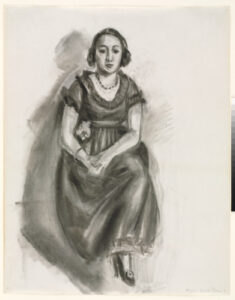 Seated Woman (Study for “The Brown Dress”)