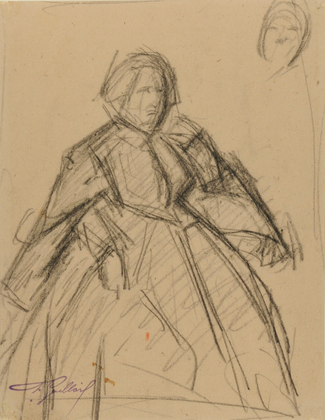 Une Dame Anglaise. Study for a painting by the same title