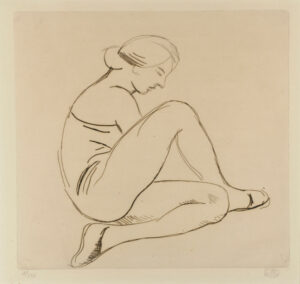 Woman Seated in Profile