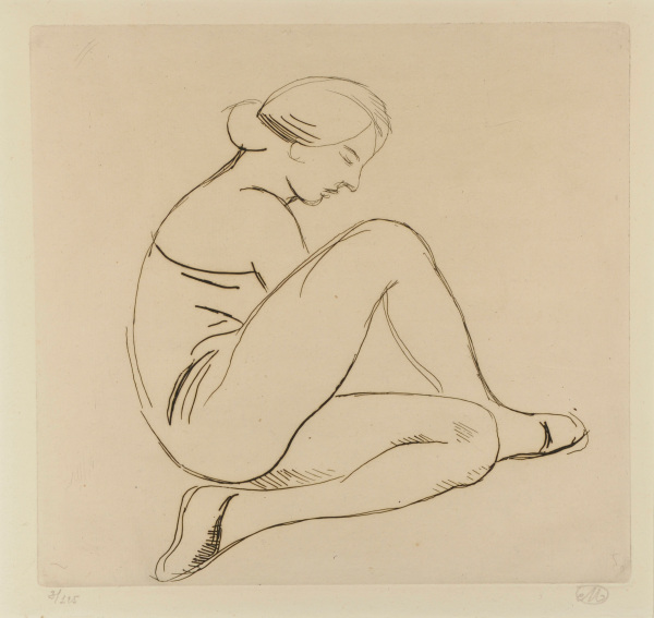 Woman Seated in Profile