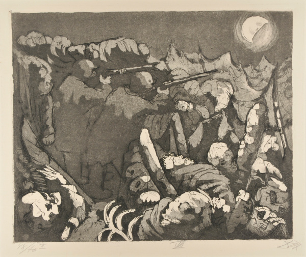 Sappers Have to Keep Up Firing at Night - Image 2