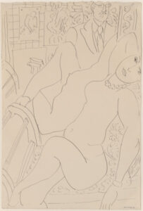 Artist and Model Reflected in a Mirror