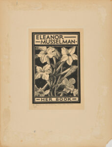 Bookplate for Eleanor Musselman