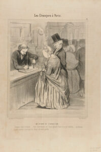 Un Épisode de l’Exposition. Comme vous le voyez… mon instrument est d’une grande force et à jet continu..; au besoin il peut servir à arroser les fleurs de votre jardin.