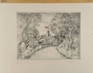 Olive Trees with St. Paul in Background