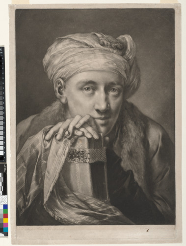 Man Wearing a Turban, Leaning on a Book - Image 2