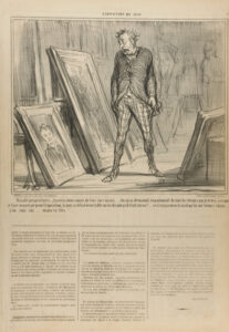 Maudit propriétaire…, tu seras donc cause de tous mes maux……, tu m’as demandé, en paiement de tous les termes que je te dois, à ce que je fasse ton portrait pour l’exposition, le jury a refusé mon tableau en disant qu’il était atroce!….. ce n’est pas mon travail qu’ils ont trouvé vilain……, j’en suis sûr….. mais ta tête!…..