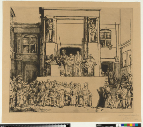 CHRIST PRESENTED TO THE PEOPLE: LARGE OBLONG PLATE