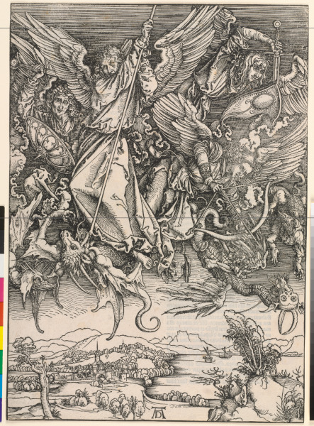 SAINT MICHAEL FIGHTING THE DRAGON