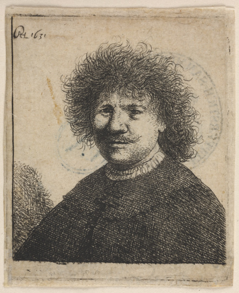 SELF-PORTRAIT IN A CLOAK WITH A FALLING COLLAR: BUST