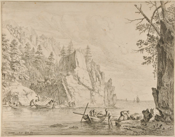 Fishermen Catching Crayfish on the Rhine - Image 2