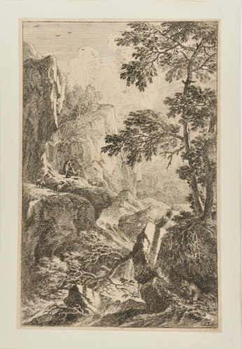 Plate 2 from the series “Landscapes in the Manner of Salvator Rosa”
