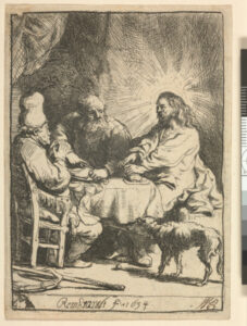 Christ at Emmaus: The Smaller Plate