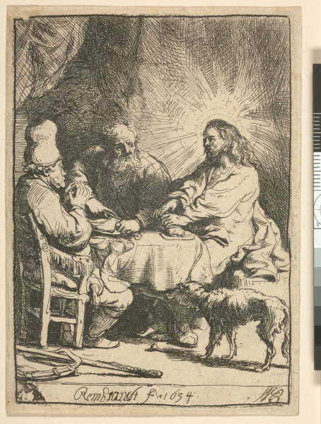 CHRIST AT EMMAUS: THE SMALLER PLATE