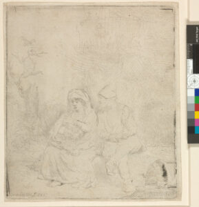 The Rest on the Flight into Egypt: Lightly Etched