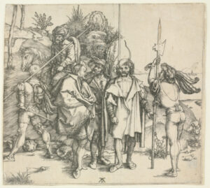 Five Soldiers and a Mounted Turk