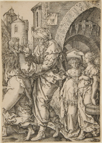 LOT LEAVES SODOM WITH HIS FAMILY