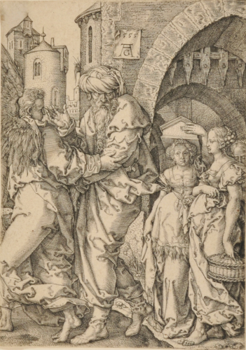 LOT LEAVES SODOM WITH HIS FAMILY