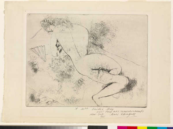 Reclining Nude with Fan