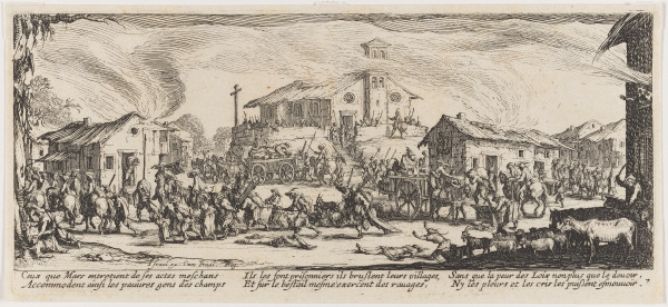 PLUNDERING AND BURNING A VILLAGE