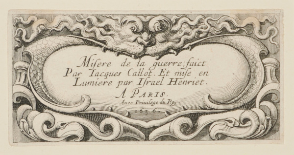 Frontispiece for the series “The Small Miseries of War” - Image 2