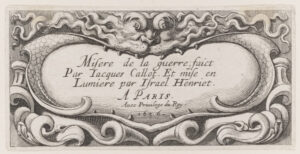 Frontispiece for the series “The Small Miseries of War”