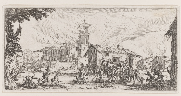 PLUNDERING AND BURNING A VILLAGE