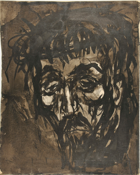HEAD OF CHRIST, CROWNED