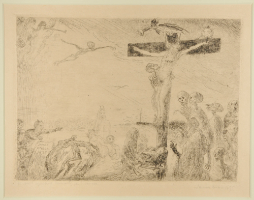 Le Christ agonizant, tormenté par les demons