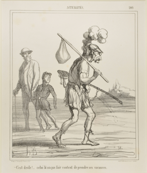 HOW CURIOUS, HE DOESN'T SEEM TO BE VERY HAPPY TAKING HIS VACATION