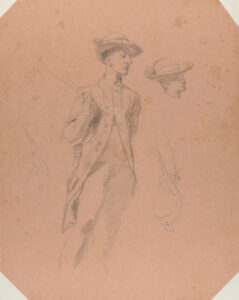 Man in a Colonial Coat, Wearing Hat