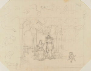 Exterior Scene (studies around border)