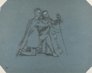 Two Kneeling Figures