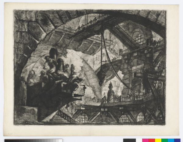 PRISONERS ON A PROJECTING PLATFORM