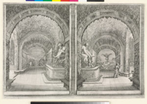 Deux Differents Dessins D’Une Grotte, sur la Même Planche