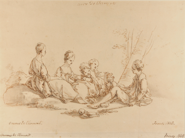 Shepherd and Shepherdess (recto); Mary Magdalene (verso) - Image 2